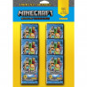 MINECRAFT TRADING CARDS - PACK 3 POCHETTES ACHETÉES + 3 OFFERTES