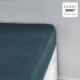 Drap housse TODAY Essential - 160 x 200+25 cm - 1 personne - 100% Coton jersey - Paon