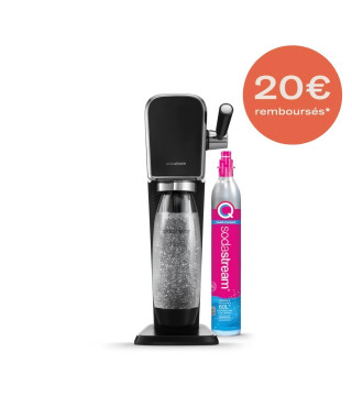 Machine a soda - SODASTREAM ART - Noire - bouteille et cylindre de gazéification inclus