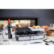 Appareil a raclette LIVOO -  8 personnes - plateaux amovibles en pierre et fonte d'aluminium