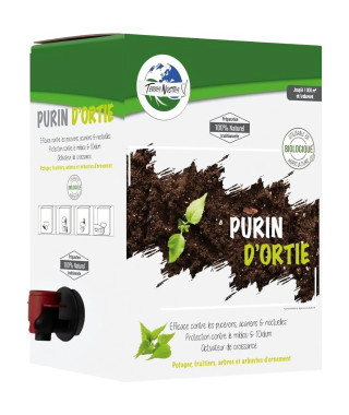 TERRA NOSTRA - Purin d'ortie - Concentré - BIB 5 L -  Préparation 100% Naturelle - Utilisable en agriculture biologique