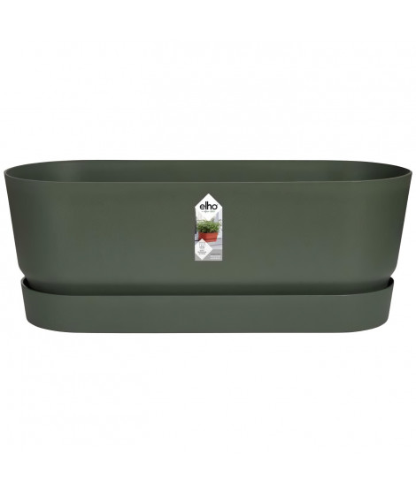 Planteur Ovale GREENVILLE - Plastique - Ø50 - Leaf Green