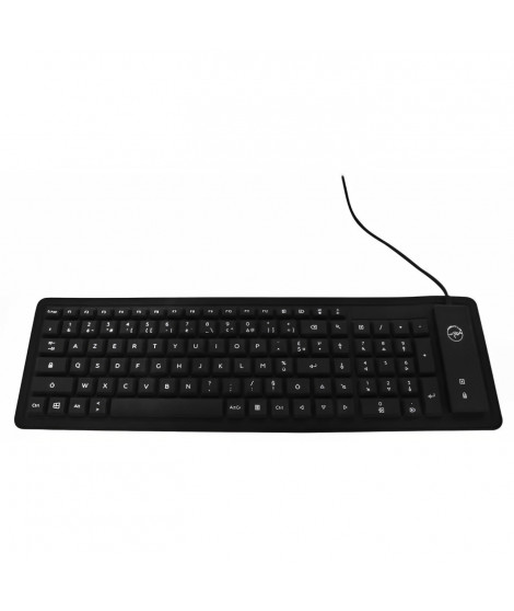 Mobility Lab clavier flexible, waterproof, étanche et enroulable ML300559 - AZERTY