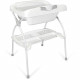 Table a langer pliante ELIOS avec baignoire ergonomique 2 en 1 - Matiere PVC  - Etoile grise - BABYLAND / made in Italia