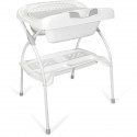 Table a langer pliante ELIOS avec baignoire ergonomique 2 en 1 - Matiere PVC  - Etoile grise - BABYLAND / made in Italia