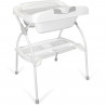 Table a langer pliante ELIOS avec baignoire ergonomique 2 en 1 - Matiere PVC  - Etoile grise - BABYLAND / made in Italia