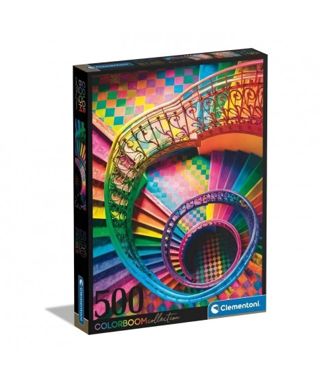 Puzzle 500 pieces - Collection Colorboom - Escaliers - Clementoni