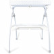 Table a langer pliante MOON avec plan a langer - Matiere PVC  - Etoile grise - BABYLAND / made in Italia