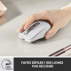 Souris sans fil - Logitech - MX Anywhere 3 - Ergonomique - Bluetooth - USB - Gris pâle
