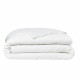 Parrure de lit TODAY Prestige - 240 x 260 cm - 2 personnes - 100% Percale finition macramé - Craie