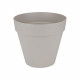 ELHO Pot de fleurs rond avec roues Loft Urban - Ø 40 cm - Gris chaud