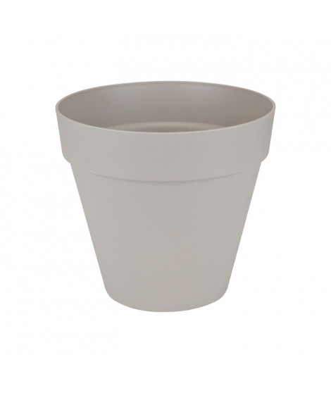 ELHO Pot de fleurs rond avec roues Loft Urban - Ø 40 cm - Gris chaud