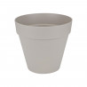 ELHO Pot de fleurs rond avec roues Loft Urban - Ø 40 cm - Gris chaud