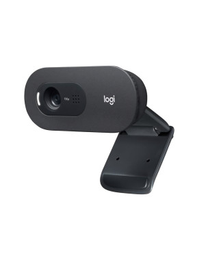 LOGITECH - Webcam HD C505 - USB HD 720p - Microphone Longue Portée - Compatible avec PC ou Mac - Gris Noir