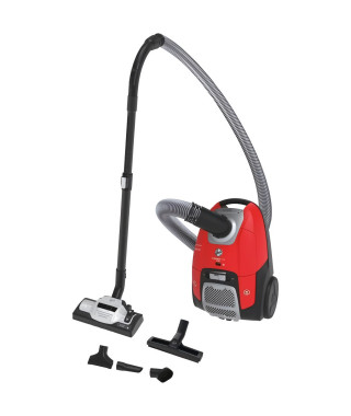 Hoover HE510HM Aspirateur Traineau Sac Puissant 800W, Grande Capacité 3,5L, Rayon Action 10m, Silencieux 69db, Brosse Parquet