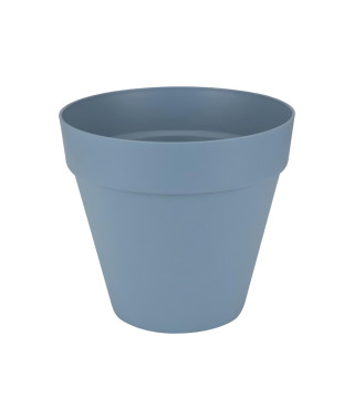 ELHO Pot de fleurs rond avec roues Loft Urban - Ø 40 cm - Bleu vintage