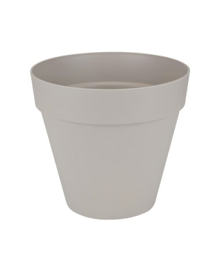 ELHO Pot de fleurs rond avec roues Loft Urban - Ø 50 cm - Gris chaud