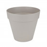 ELHO Pot de fleurs rond avec roues Loft Urban - Ø 50 cm - Gris chaud