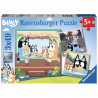 Puzzle 3x49 pieces Les aventures de Bluey ! - Des 5 ans - 3 posters inclus - Bluey - 05685 - Ravensburger