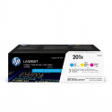 HP 201X Pack 3 cartouches de toner trois couleurs LaserJet grande capacité authentiques (CF253XM) pour Color LJ Pro M252/M274…