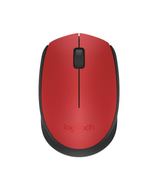 LOGITECH - Souris sans fil ambidextre M171 - Rouge - Grande portée