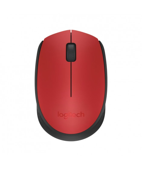 LOGITECH - Souris sans fil ambidextre M171 - Rouge - Grande portée