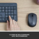 LOGITECH Ensemble Clavier Souris MK235 - Sans Fil - AZERTY - Récepteur USB
