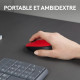LOGITECH - Souris sans fil ambidextre M171 - Rouge - Grande portée