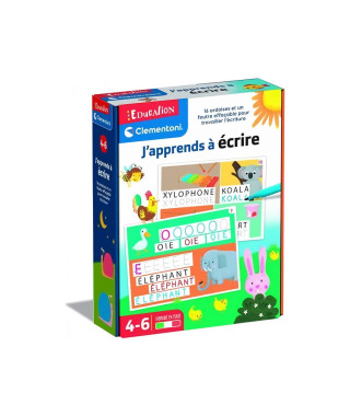 Clementoni - J'apprends a écrire - Ardoise effaçable - Jeu éducatif des 5 ans - Fabriqué en Italie