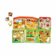 Clementoni - Jeu Educatif Mon puzzle de la ferme - 6 planches 30 tuiles - Des 2 ans - Fabriqué en Italie