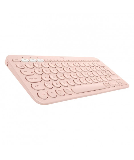 Clavier - Sans fil - LOGITECH - K380 multi device - BLUETOOTH - Design Compact - Rose