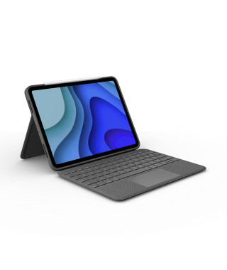 Clavier Folio Touch - LOGITECH - 1re, 2e, 3e et 4e générations -Gris