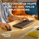 LOGITECH - Ensemble Clavier + Souris sans fil et Silencieux MK295 - AZERTY - Noir