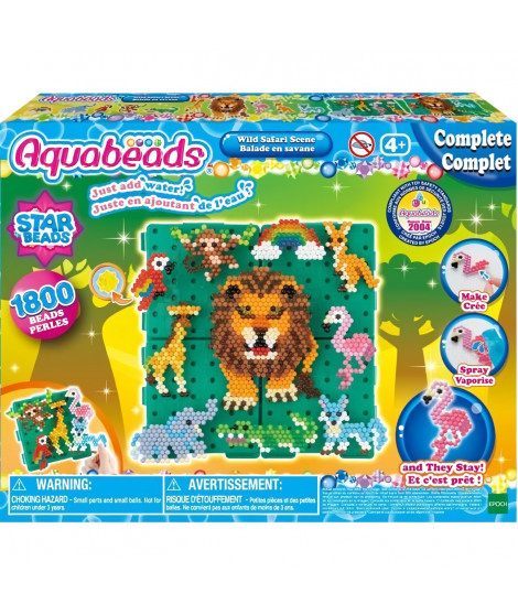 Jeu de perle a repasser - AQUABEADS - 31968 - Balade en savane