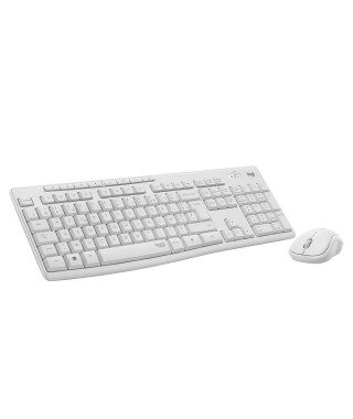 Pack Clavier Souris - Sans fil - Logitech - MK295 - SilentTouch - Pavé numérique - Clavier AZERTY Français - Blanc