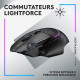 Souris Gaming - Sans fil - LOGITECH G - G502 X PLUS LIGHTSPEED - Boutons hybrides LIGHTFORCE - Capteur Gaming HERO 25K - Noir