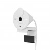 Logitech Brio 300 Webcam Full HD avec confidentialité, micro a réduction de bruit, USB-C - Blanc cassé