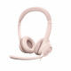 Logitech H390  Casque Filaire Stéréo avec Microphone Antibruit, USB-A - Rose