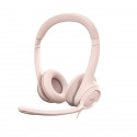 Logitech H390  Casque Filaire Stéréo avec Microphone Antibruit, USB-A - Rose