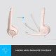 Logitech H390  Casque Filaire Stéréo avec Microphone Antibruit, USB-A - Rose