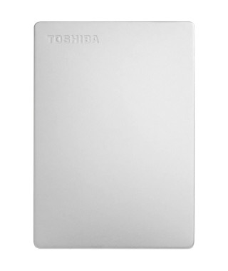 Disque dur externe - TOSHIBA - Canvio Slim - 1 To - Argent