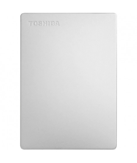 Disque dur externe - TOSHIBA - Canvio Slim - 1 To - Argent