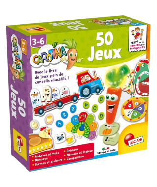 50 jeux - Carotina - jouer en apprenant - LISCIANI