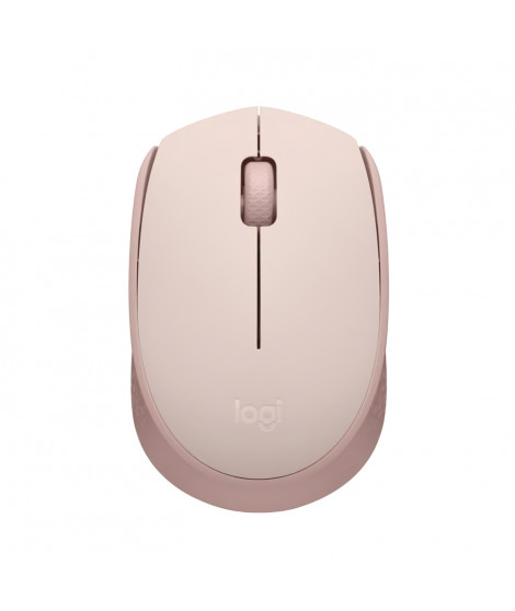 Logitech M171 Souris Sans Fil 2,4 GHz avec Mini-récepteur USB, Suivi Optique, Ambidextre - Rose