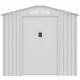 Abri de jardin en métal 2,71 m²  - 213 x 127 x 195 cm - Kit d'ancrage inclus - Gris