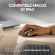 Logitech - Souris sans fil Ergonomique - MX Master 3S pour Mac - Gris Sidéral