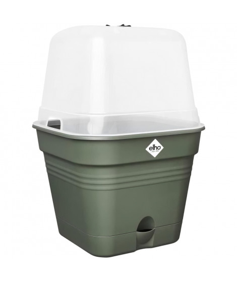 Pot De Fleurs Carré GREEN BASICS - Plastique - Réservoir - Ø20 - Leaf Green