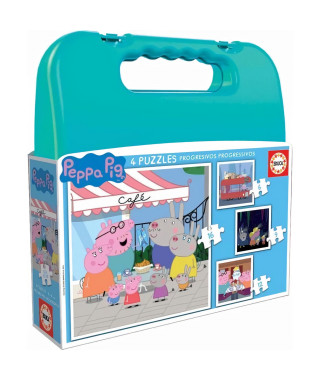 PEPPA PIG - Malette de 4 puzzles progressifs