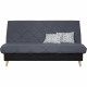 Banquette clic clac 3 places DAKOTA - Tissu gris - L 189 x P 94 x H 100 cm - Couchage 120x190 cm - Fabriqué en France - DUNLO…