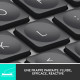 Clavier sans fil Logitech - MX Keys Mini - GRAPHITE - Compact, Bluetooth, rétroéclairé pour MAC, iOS, Windows, Linux, Android